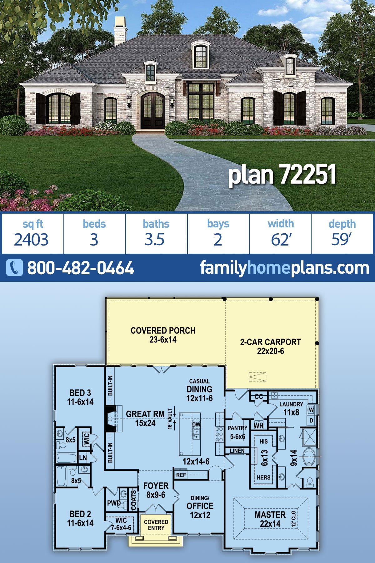 House Plan 72251