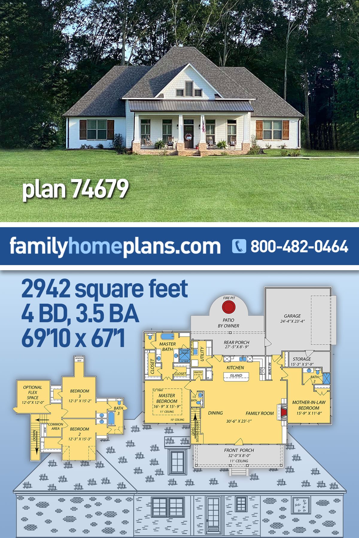 House Plan 74679