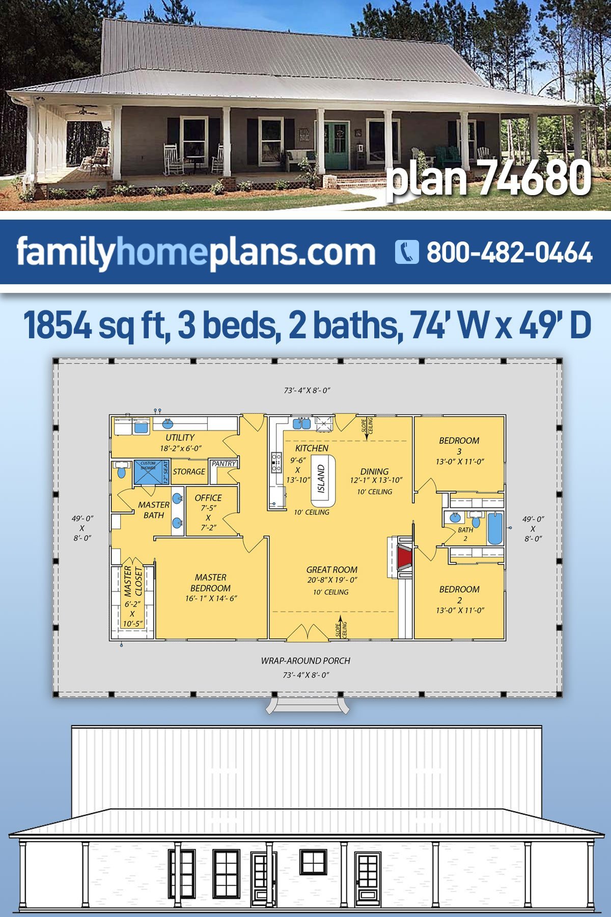 House Plan 74680