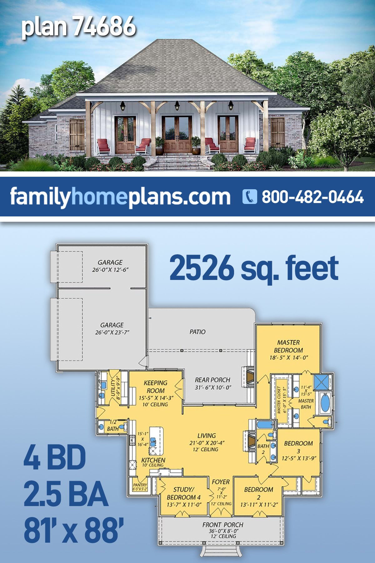 House Plan 74686
