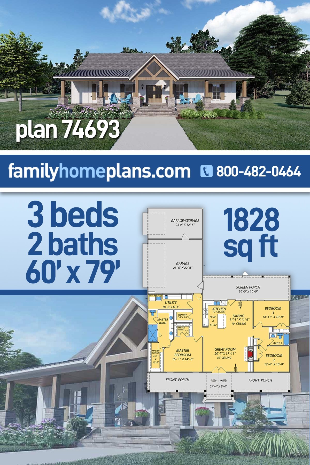 House Plan 74693