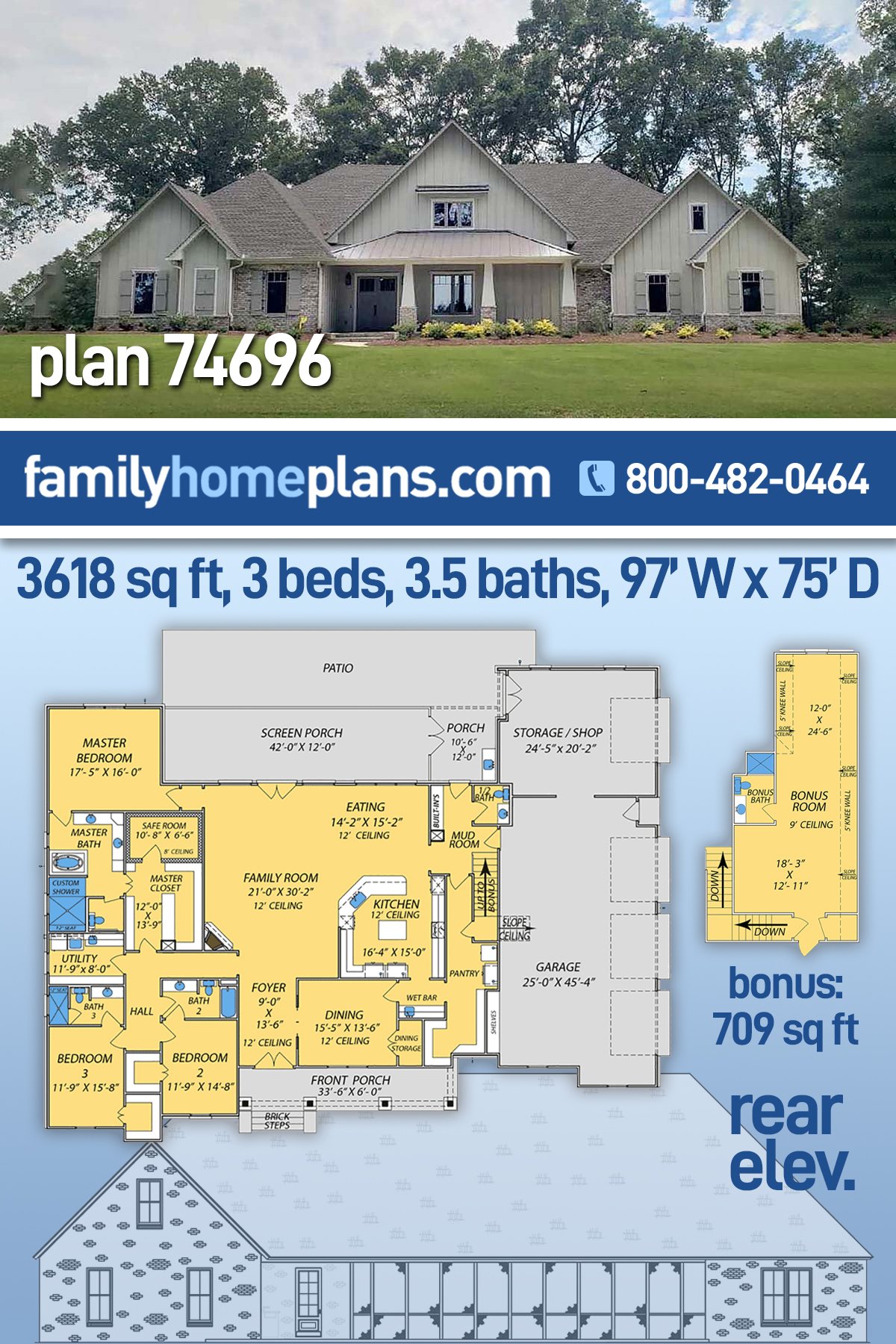 House Plan 74696