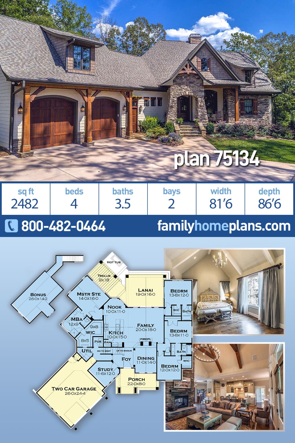 House Plan 75134