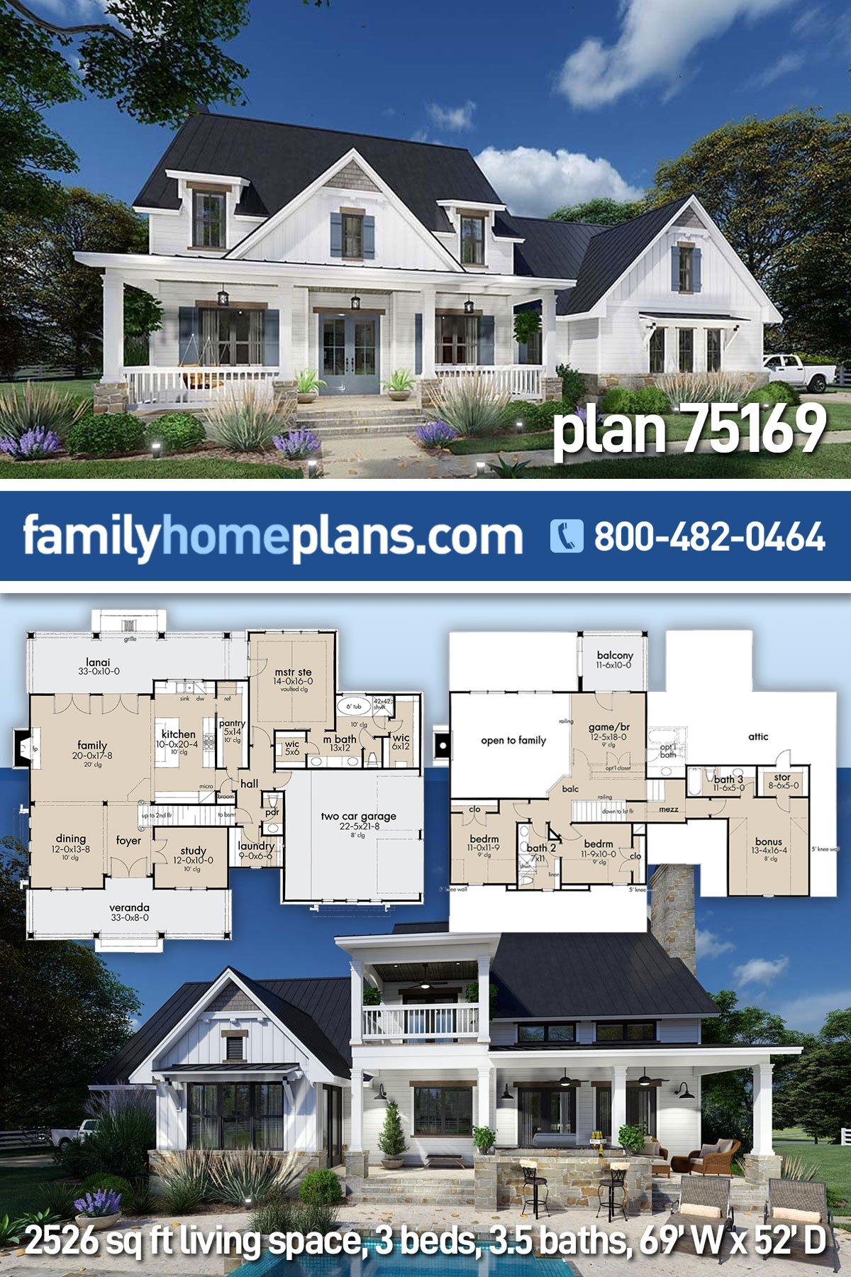 House Plan 75169