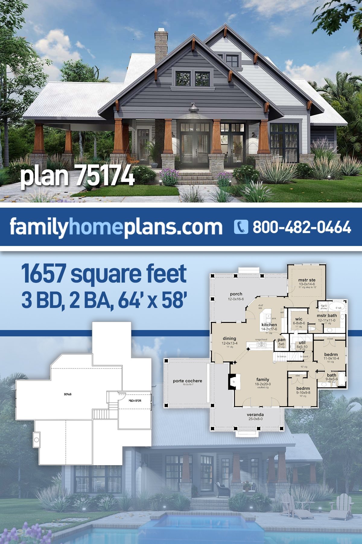 House Plan 75174