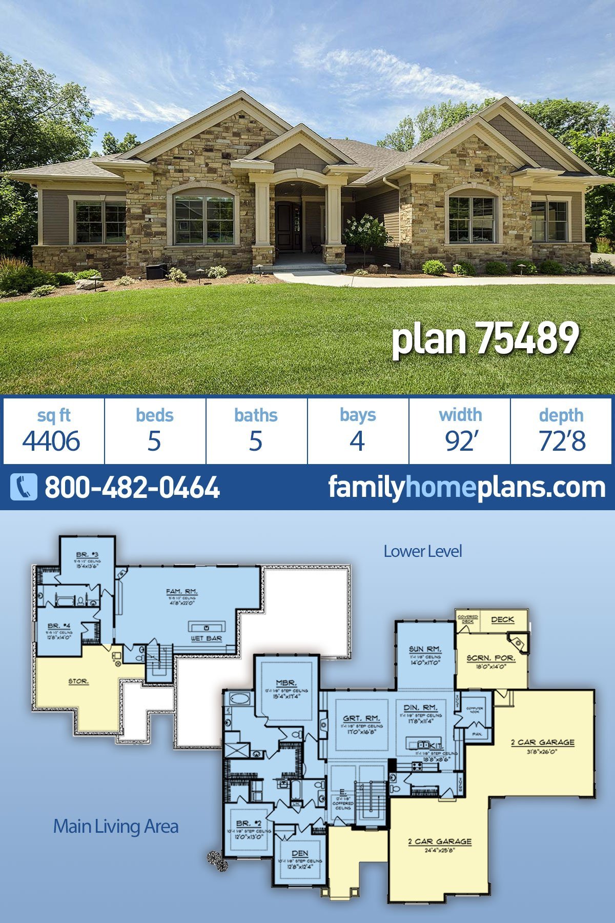 House Plan 75489