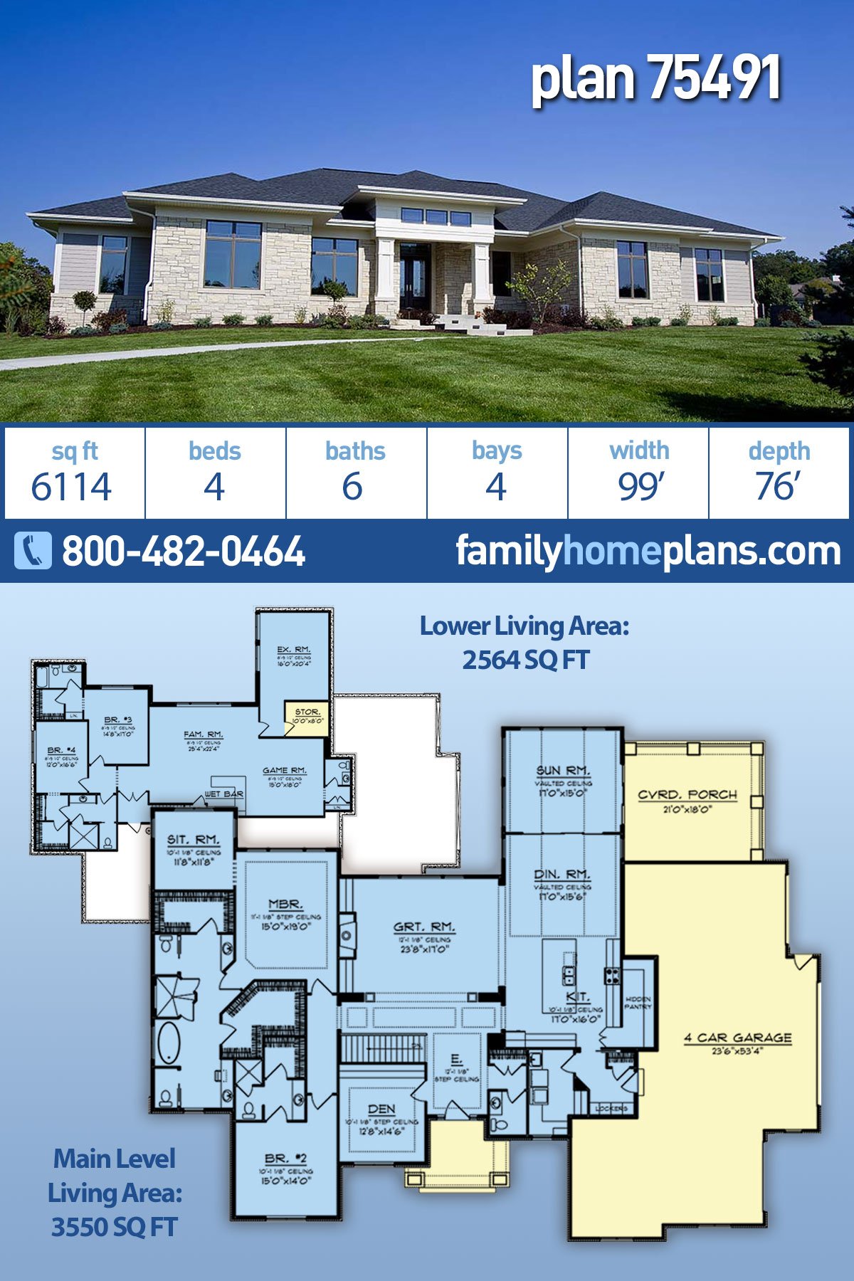House Plan 75491