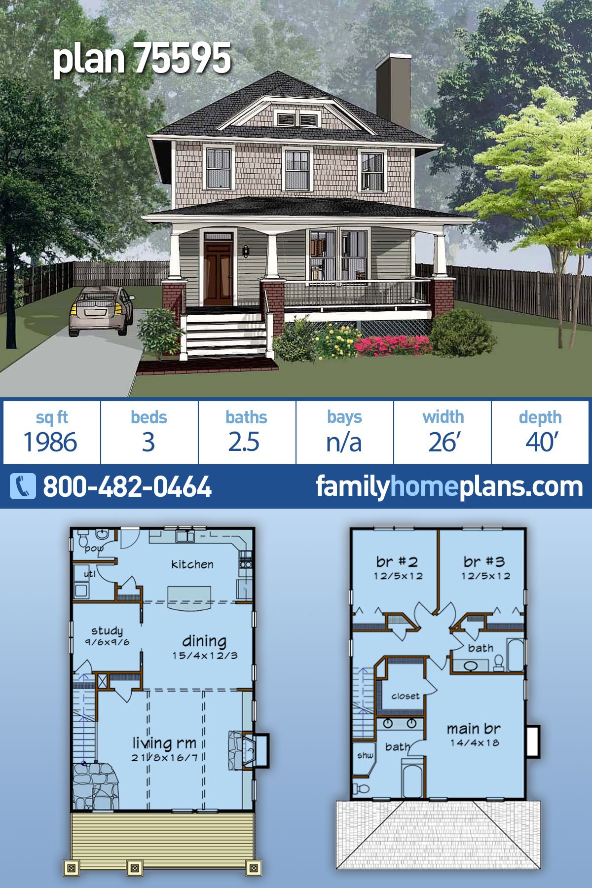 House Plan 75595