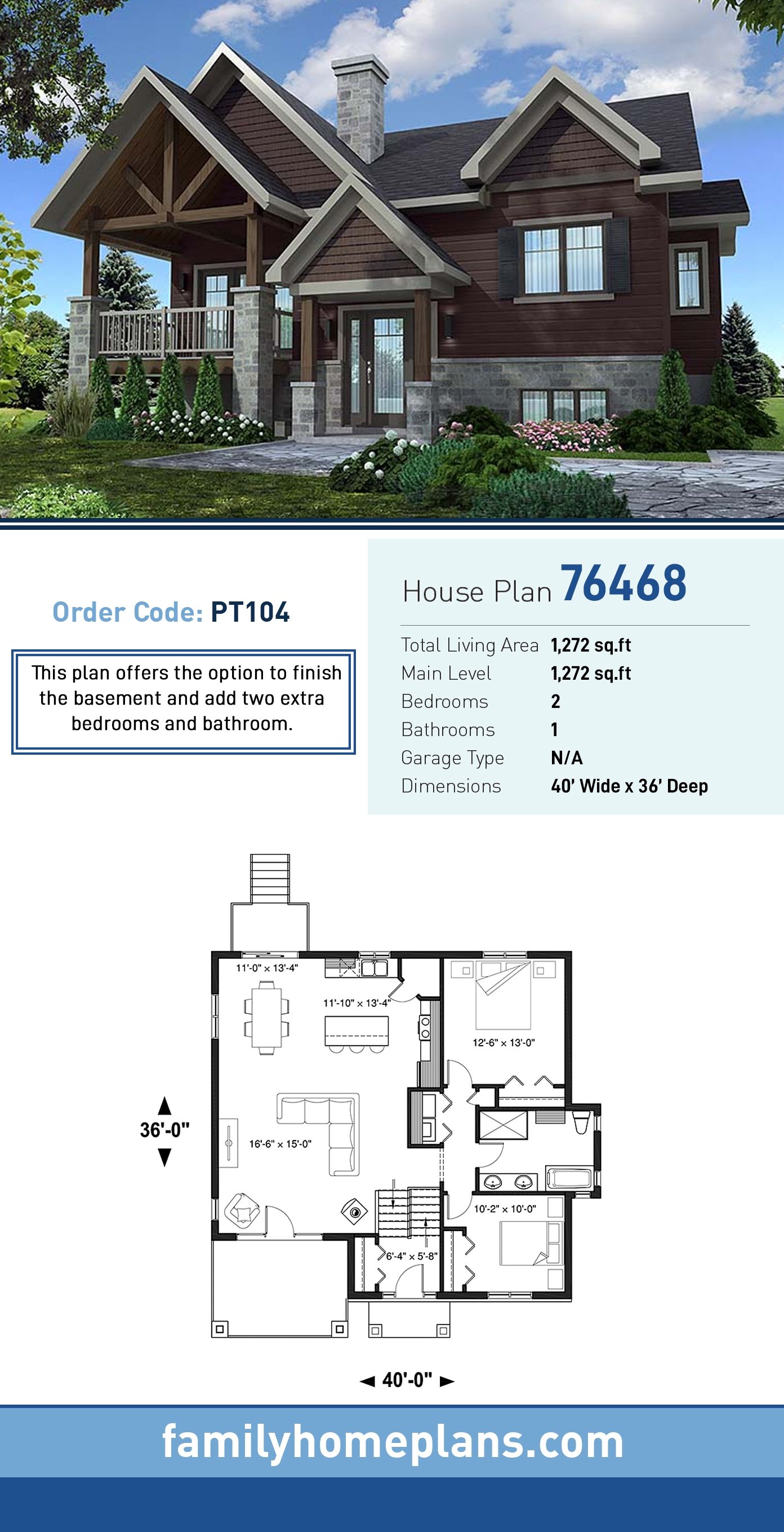 House Plan 76468