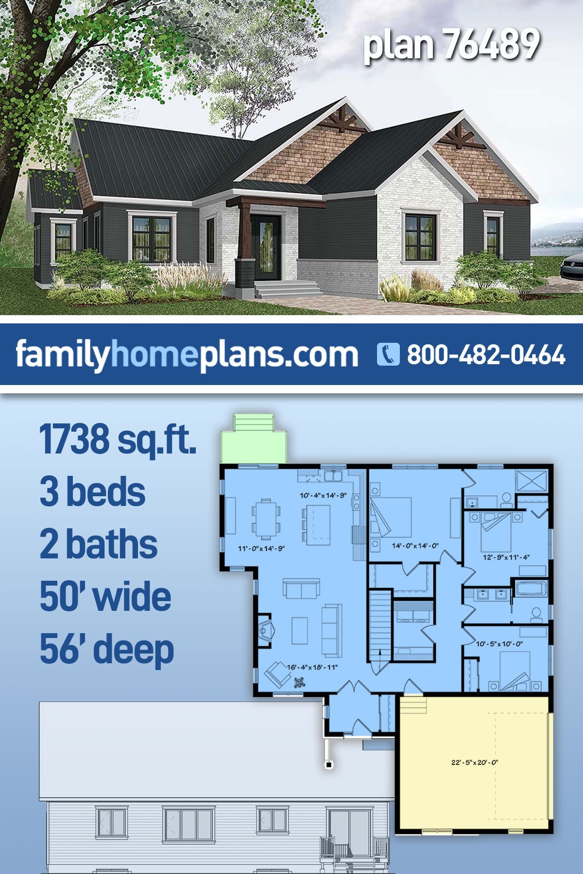 House Plan 76489