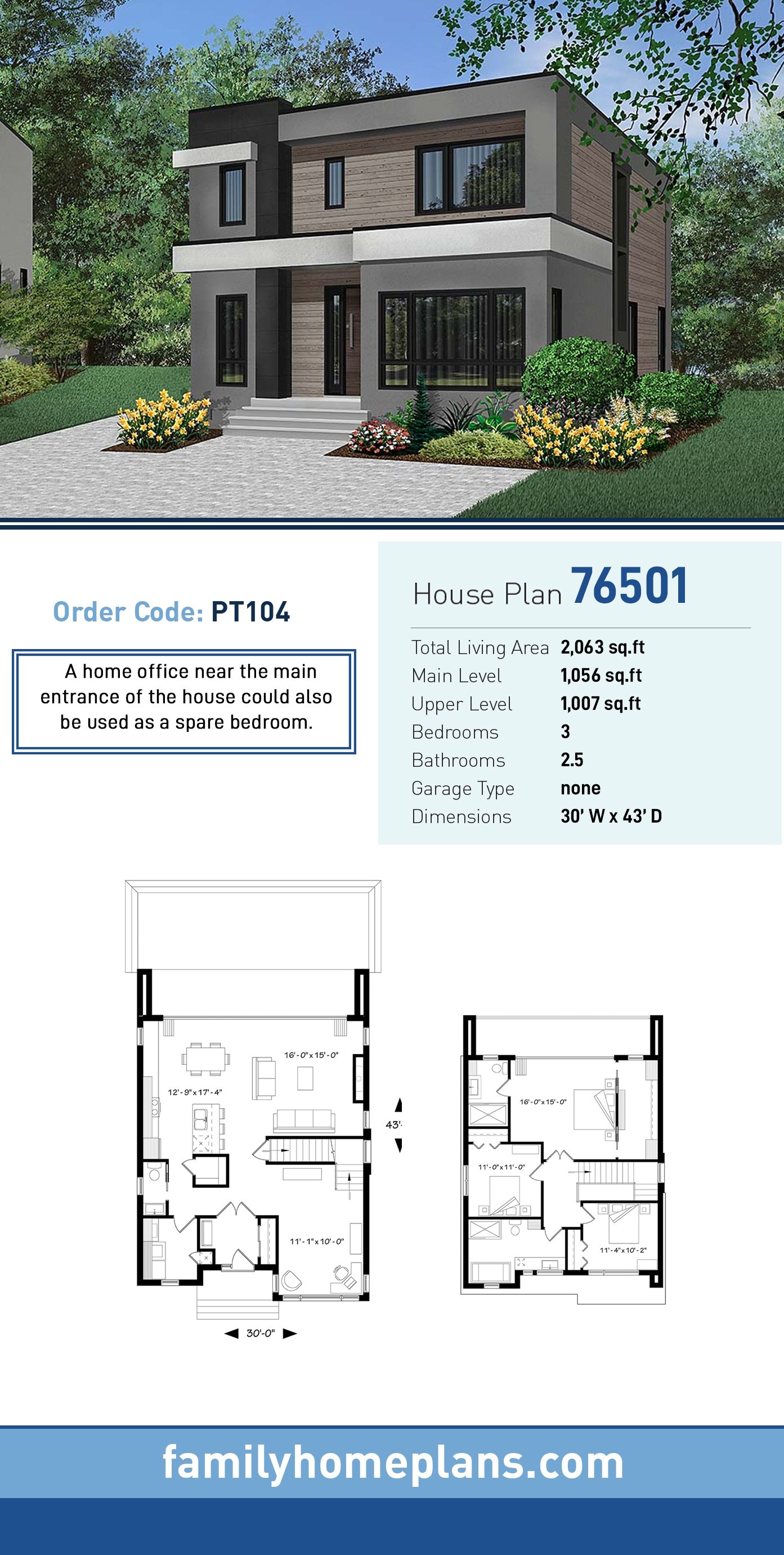 House Plan 76501