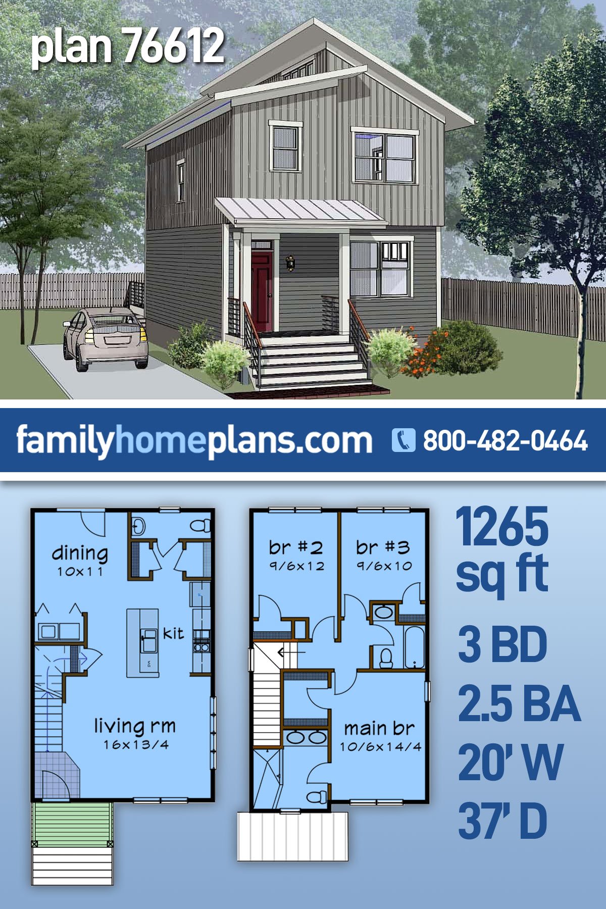 House Plan 76612