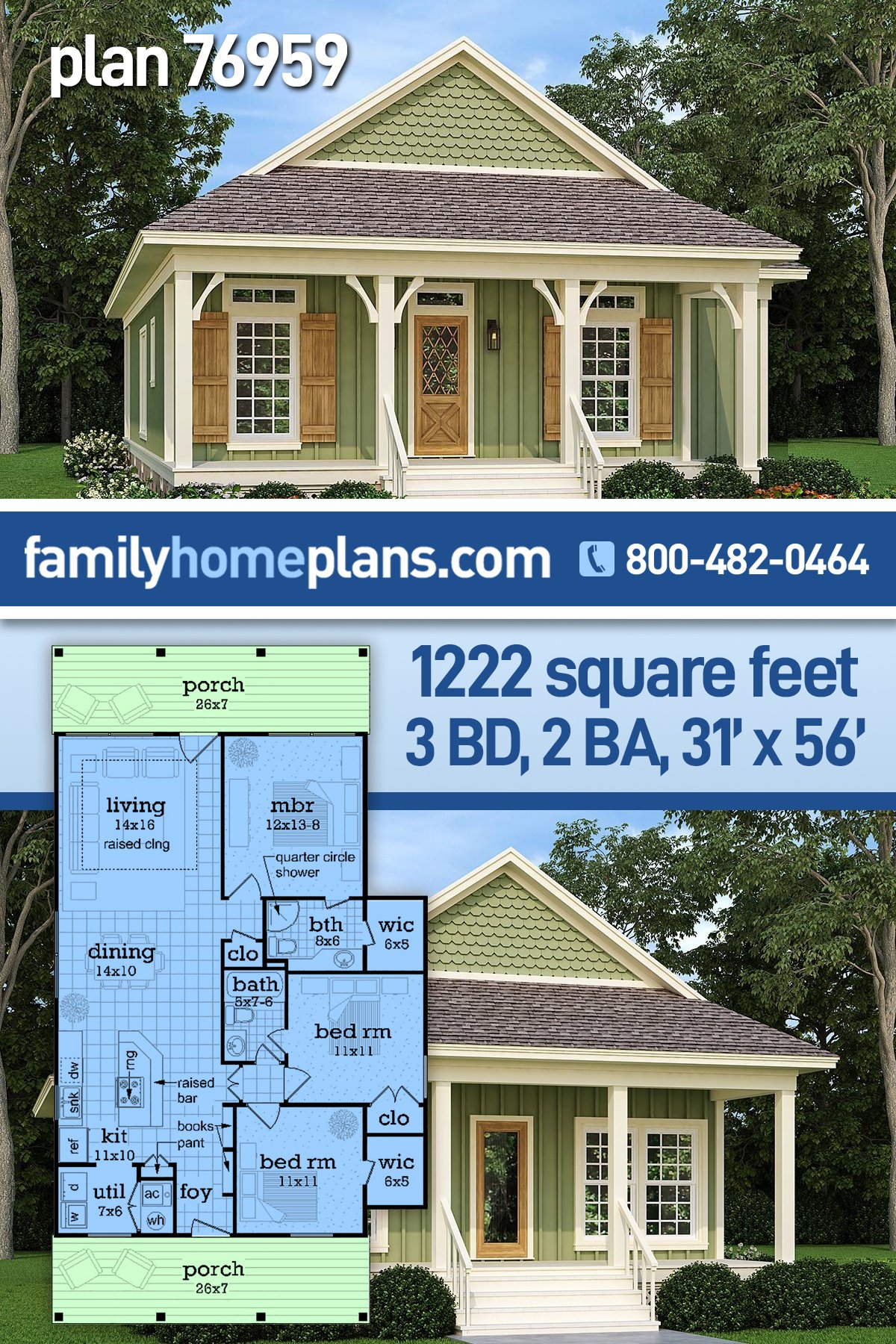 House Plan 76959