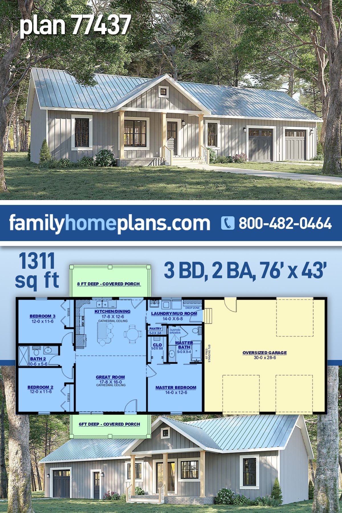 House Plan 77437