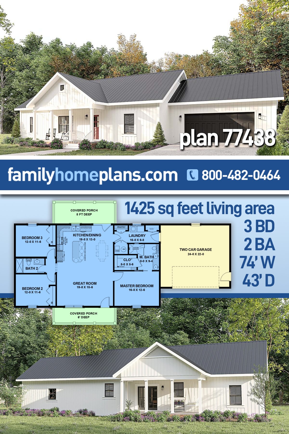 House Plan 77438