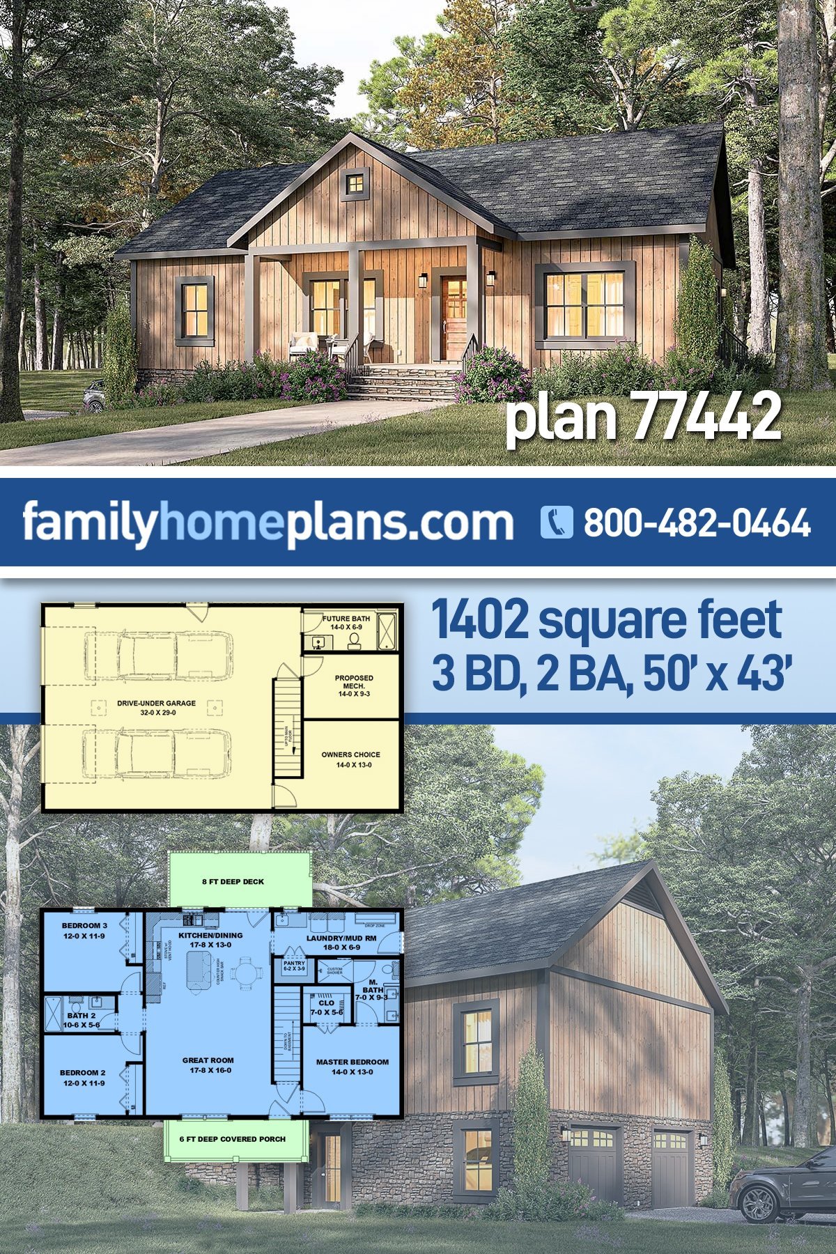 House Plan 77442