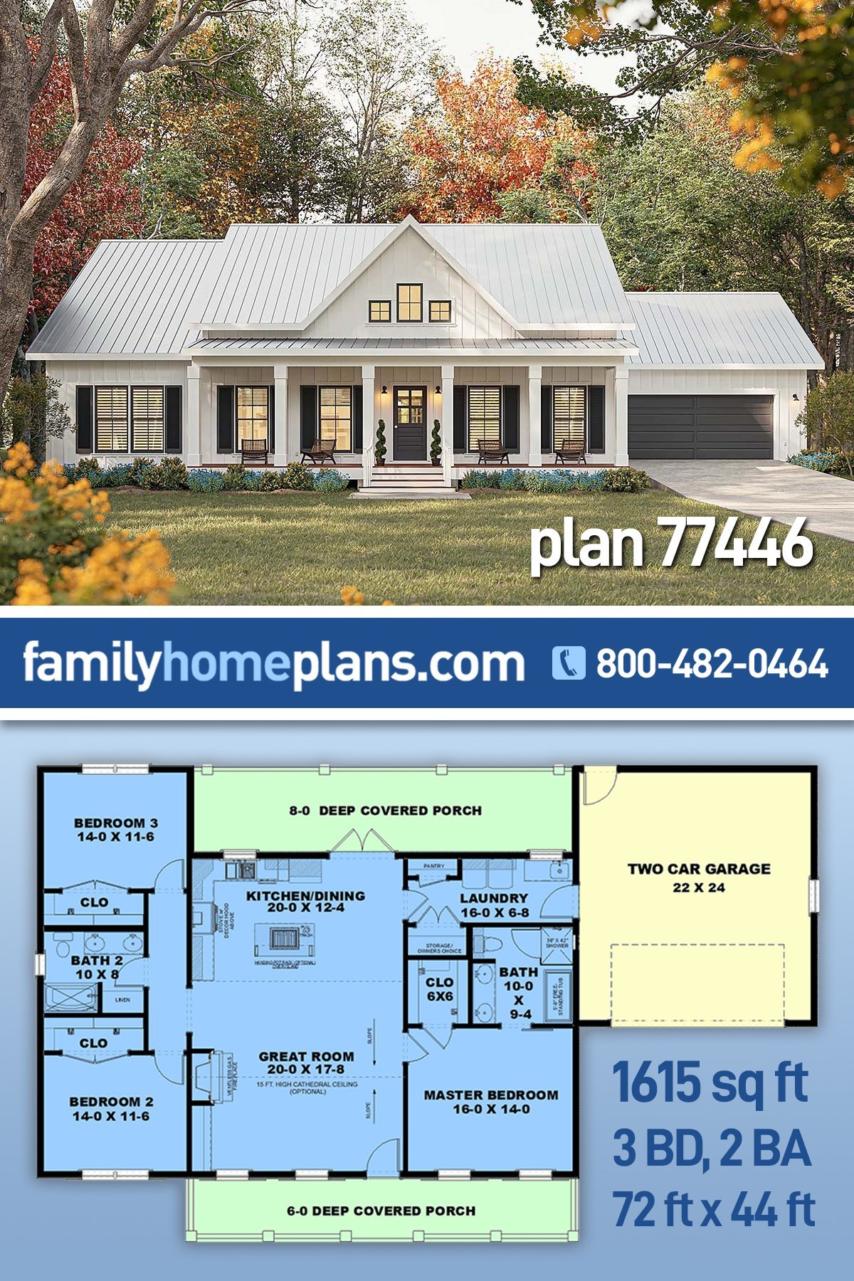 House Plan 77446