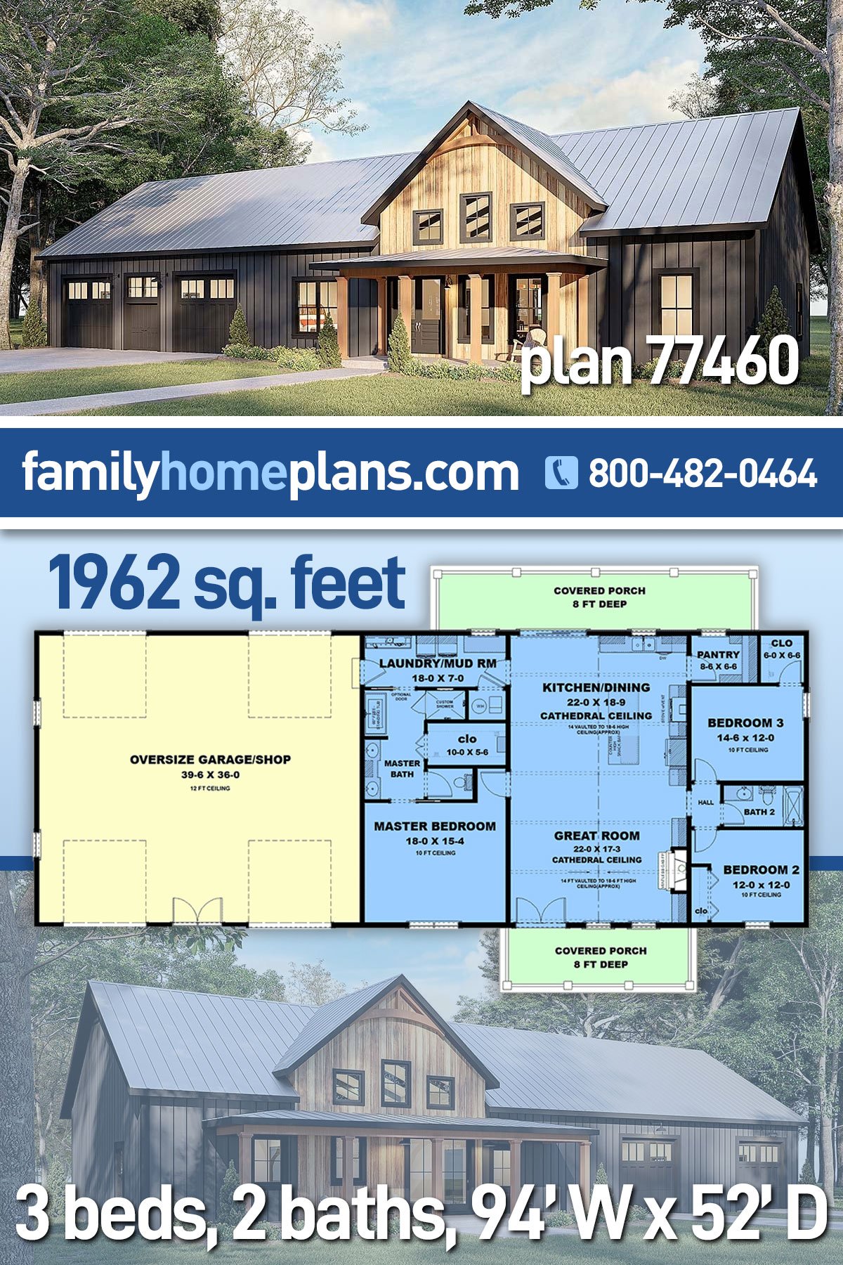 House Plan 77460