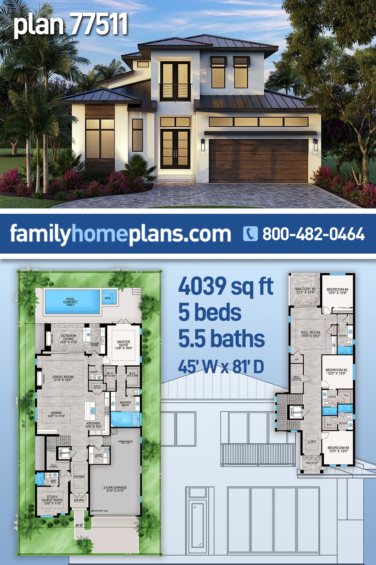 House Plan 77511