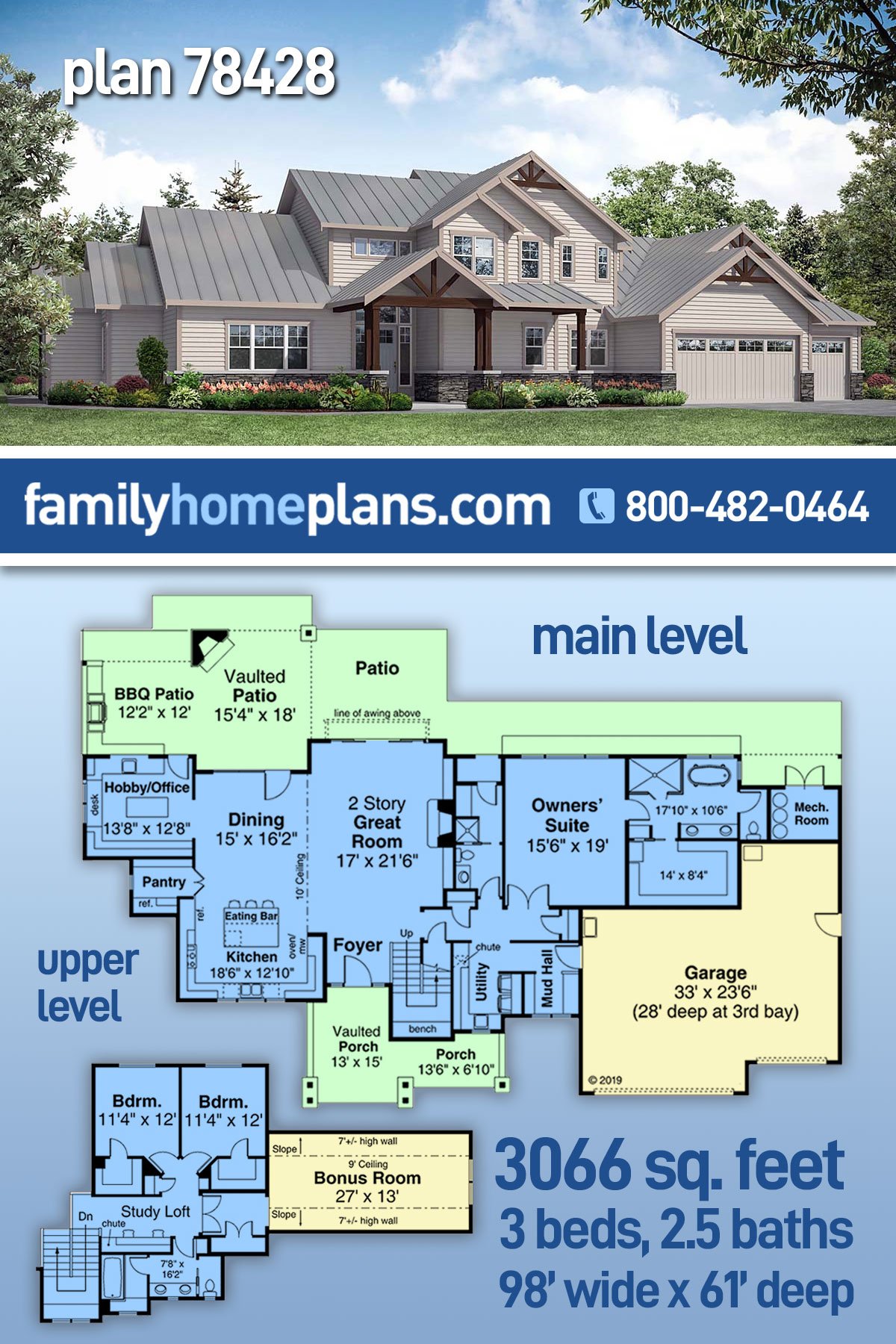 House Plan 78428