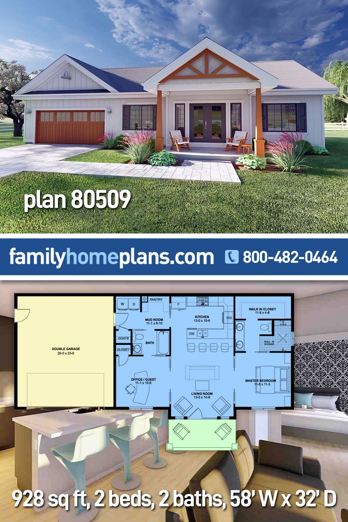 House Plan 80509