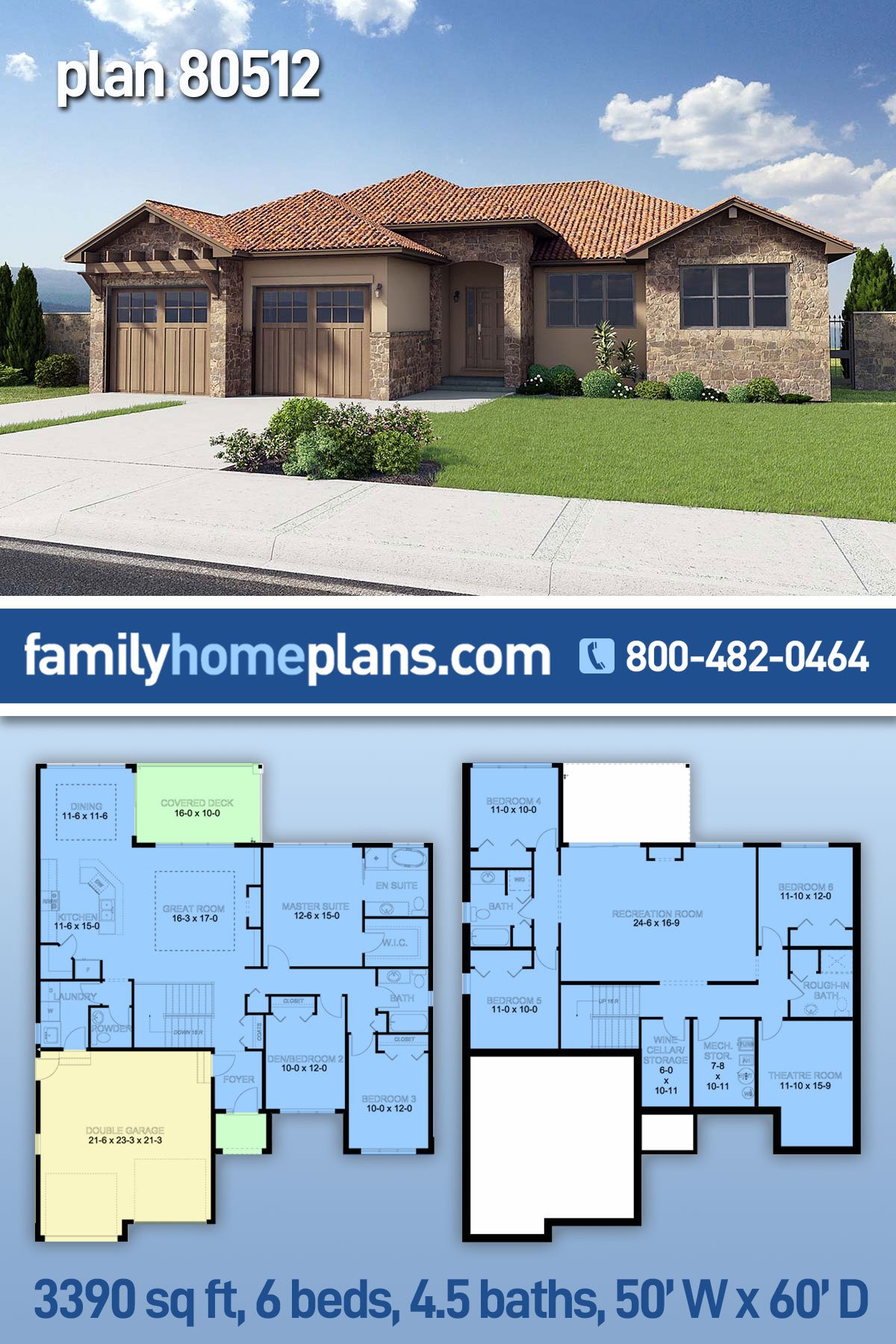 House Plan 80512