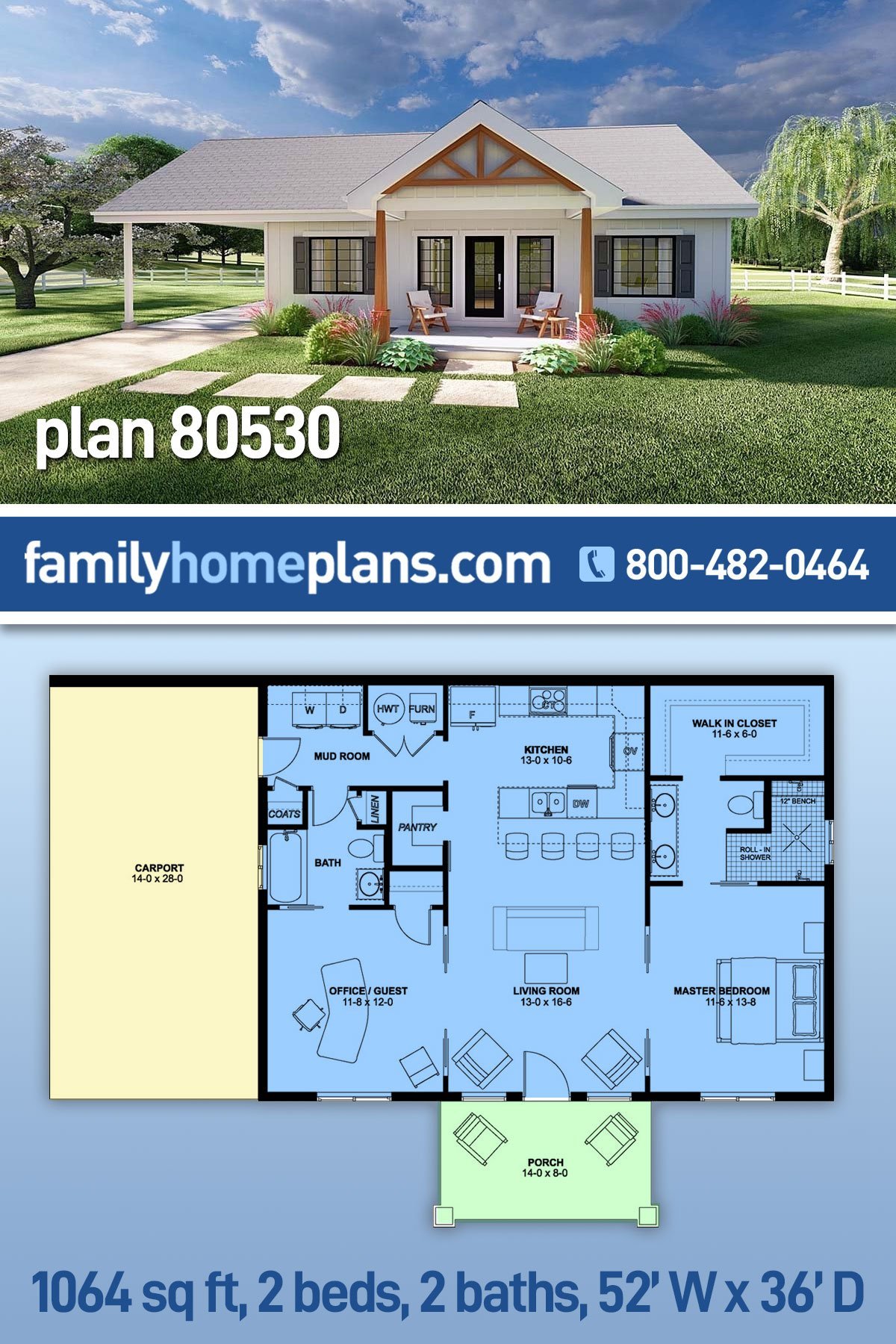 House Plan 80530