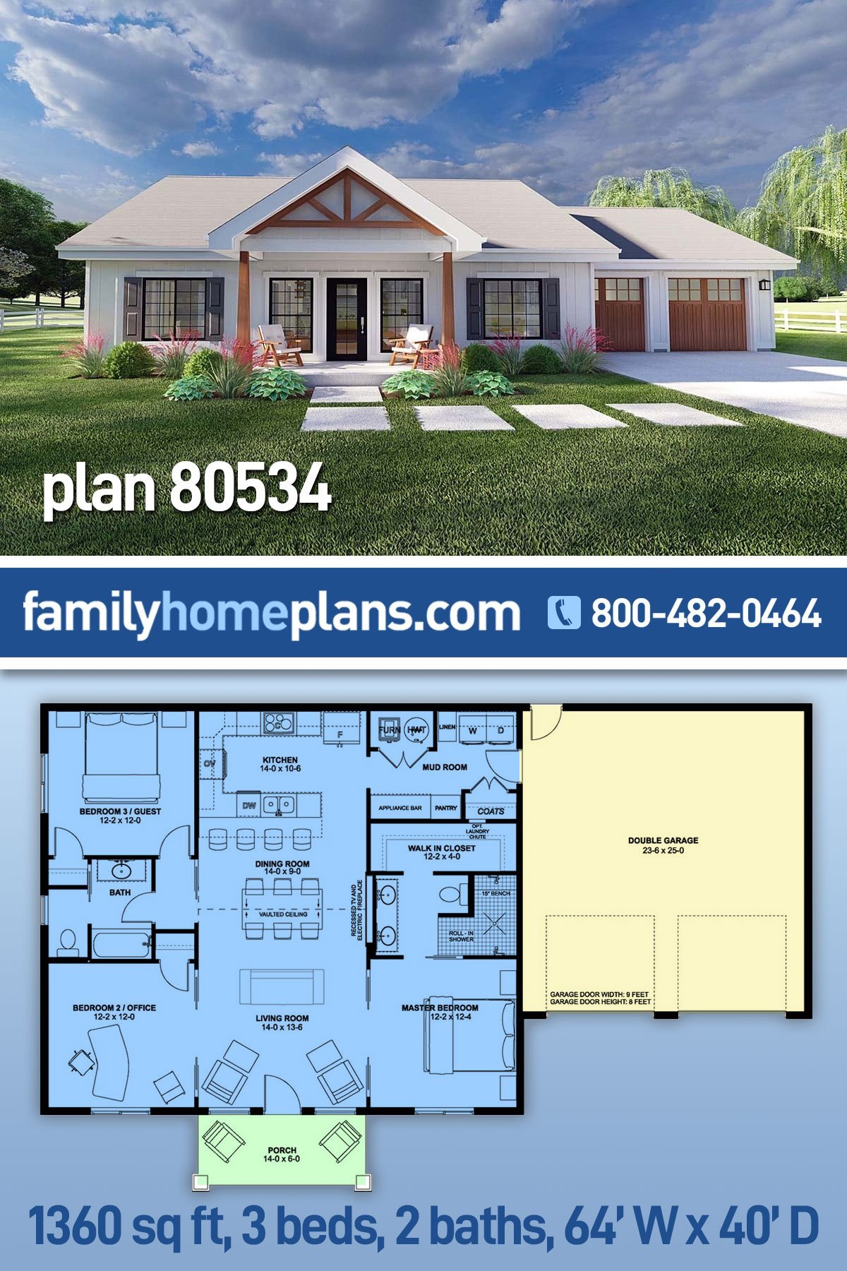 House Plan 80534