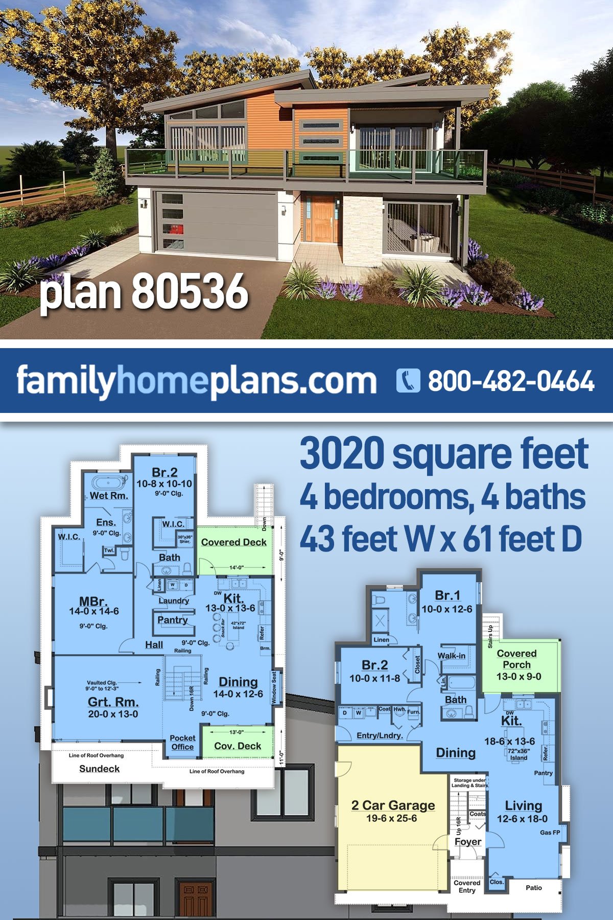 House Plan 80536