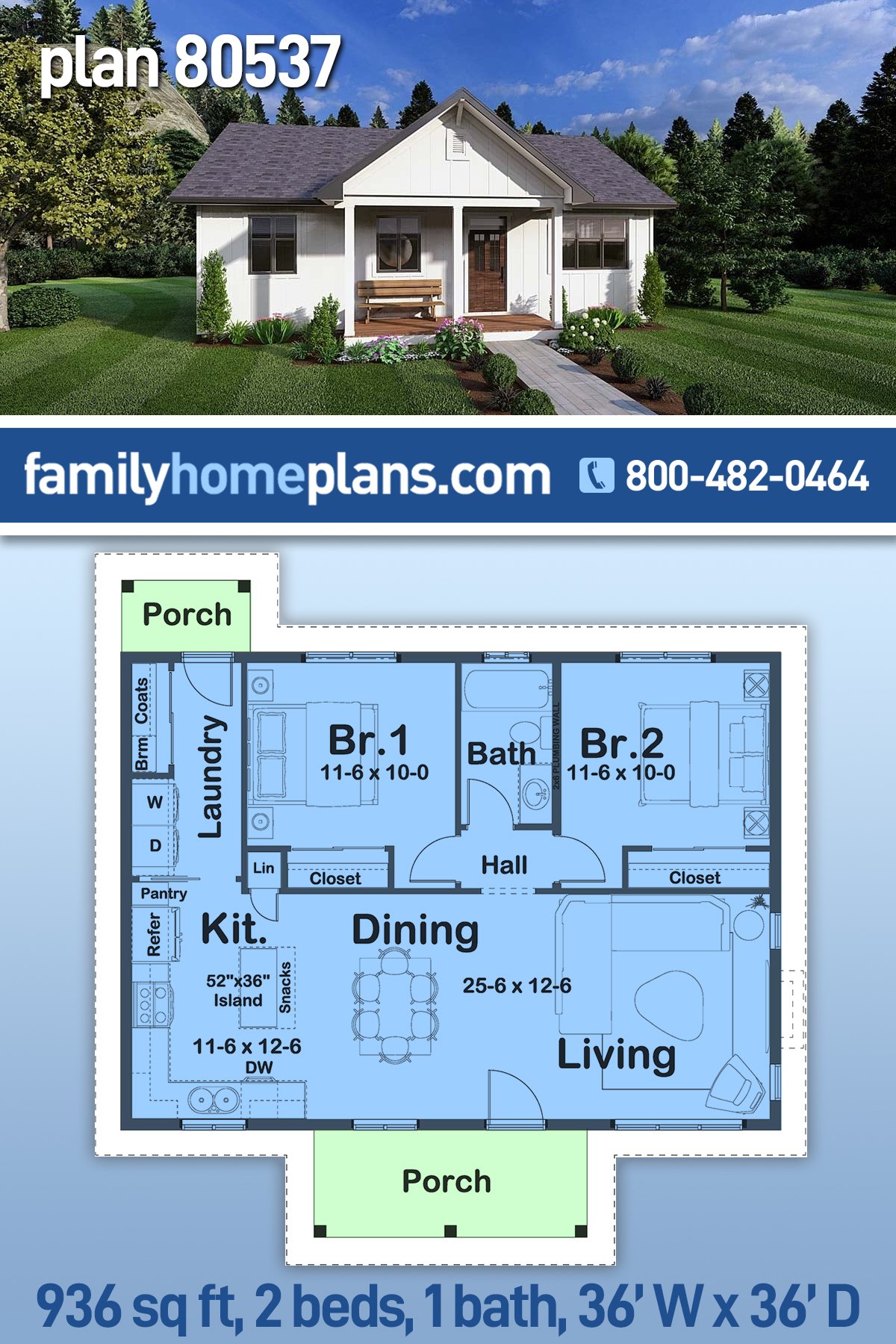 House Plan 80537