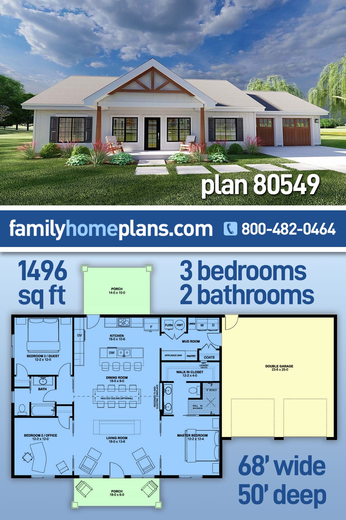 House Plan 80549