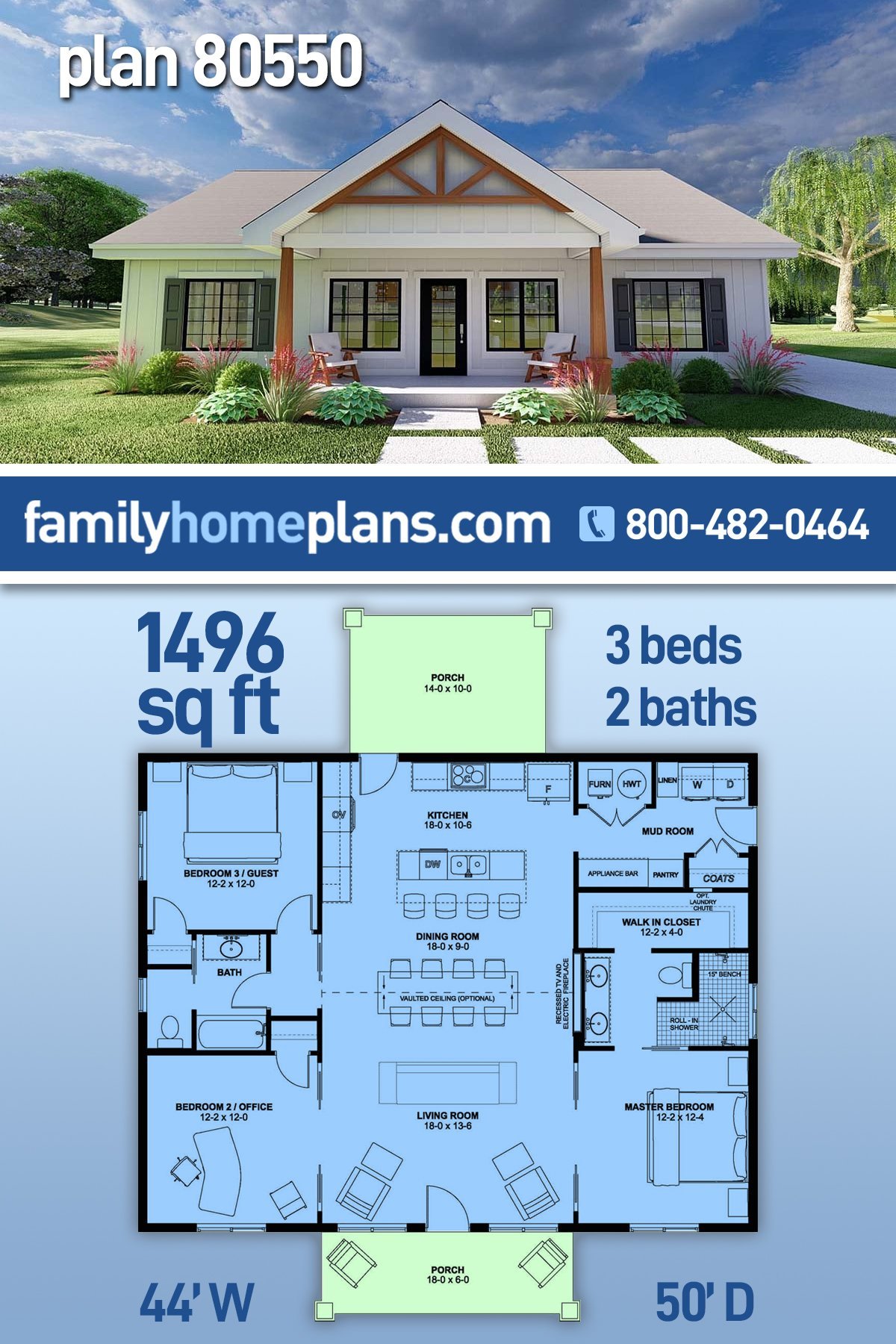 House Plan 80550