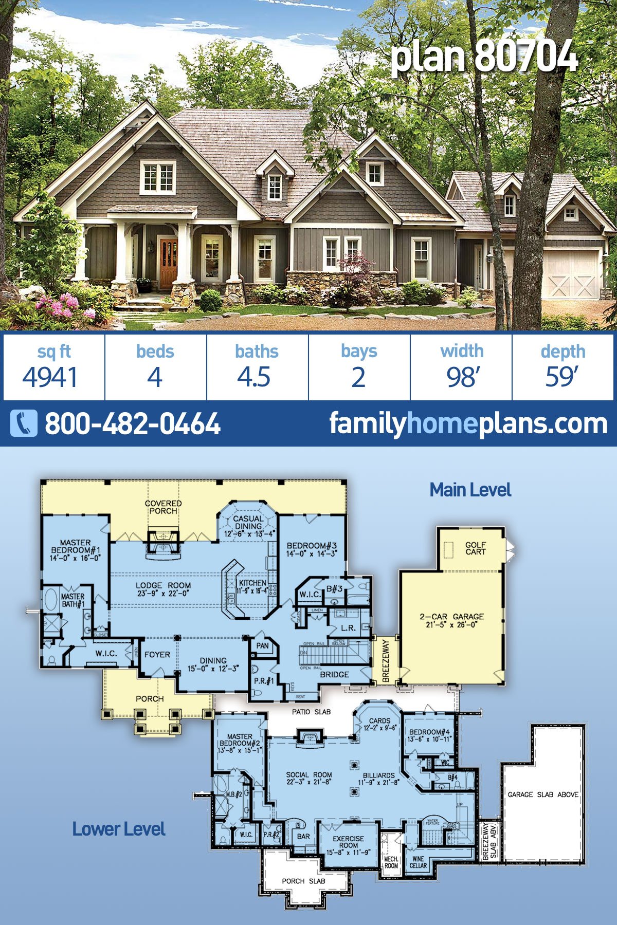 House Plan 80704