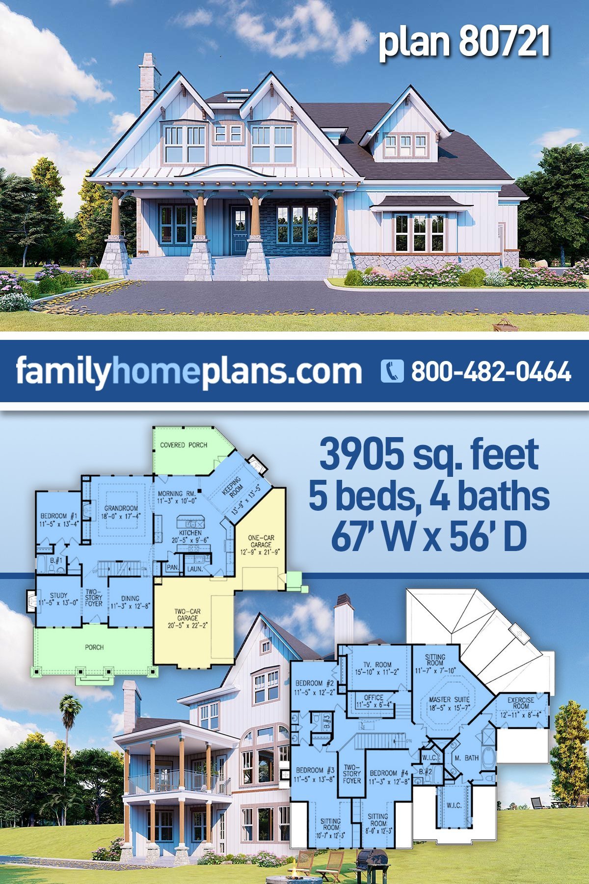 House Plan 80721