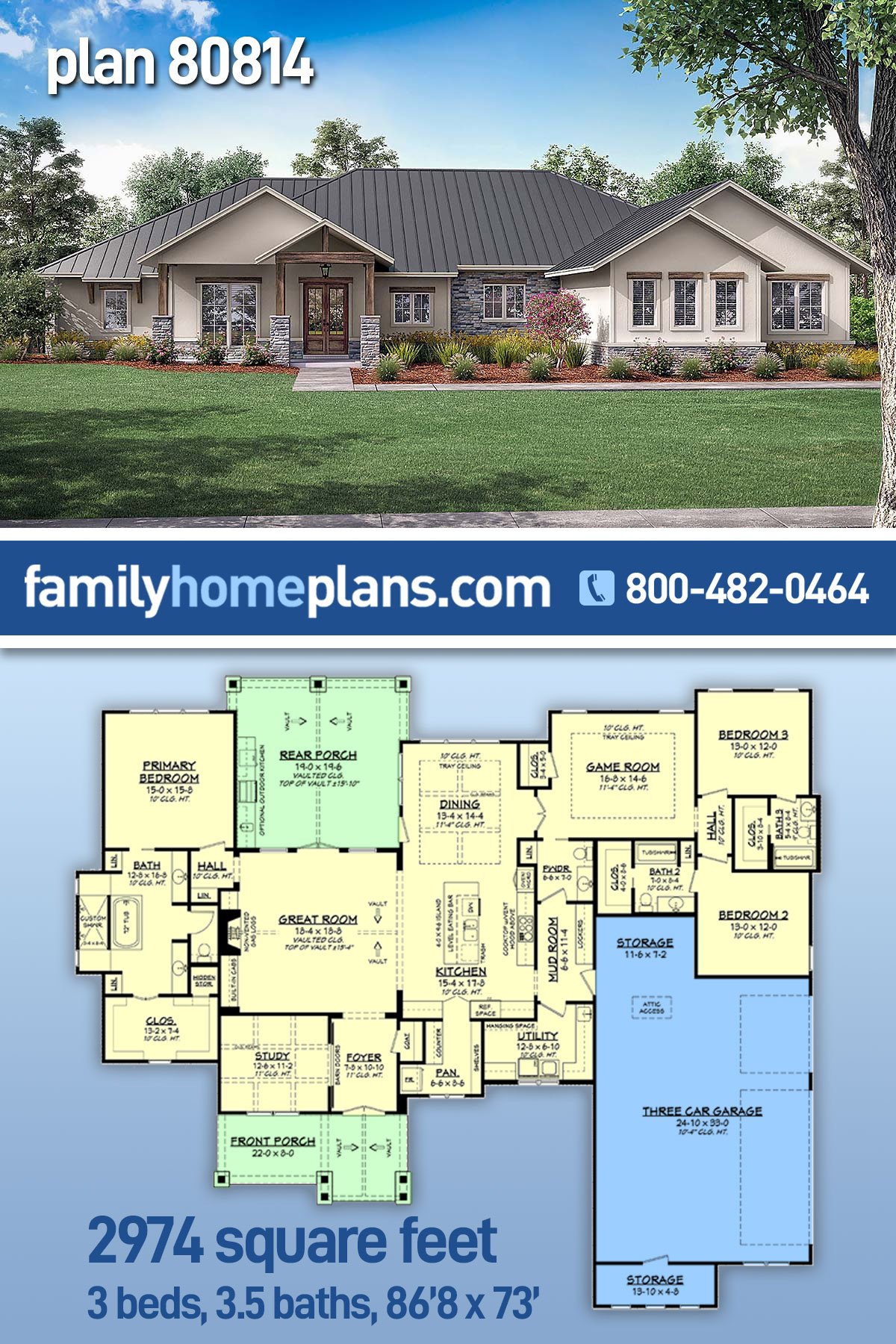 House Plan 80814