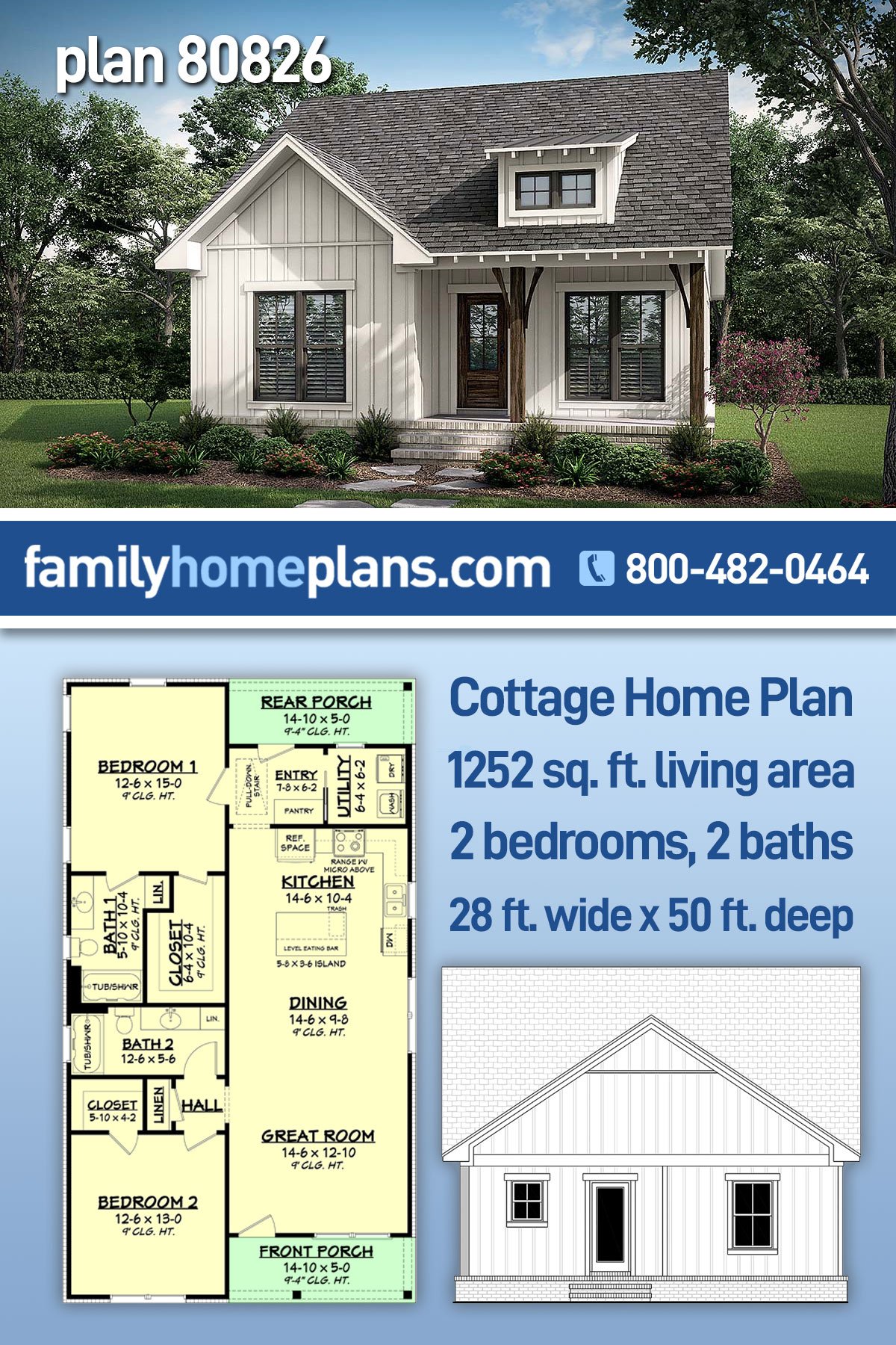 House Plan 80826
