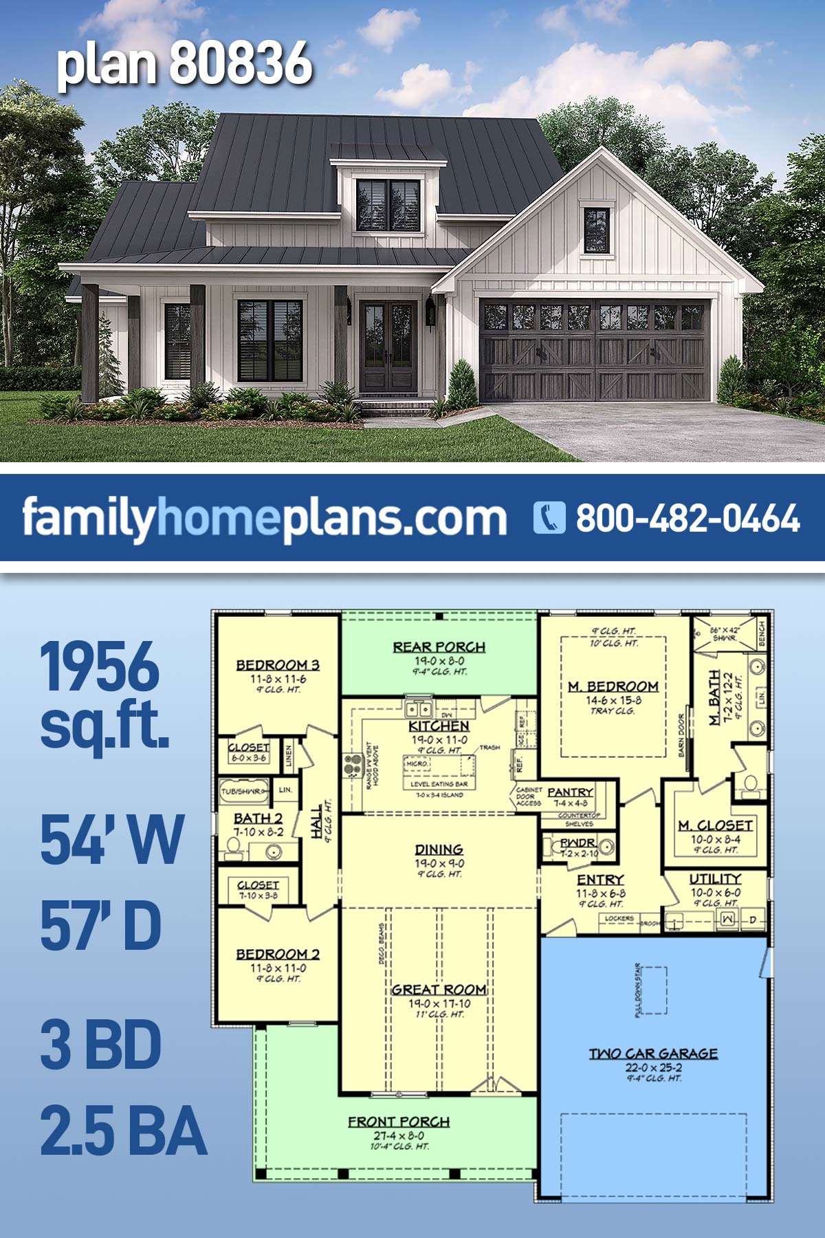 House Plan 80836