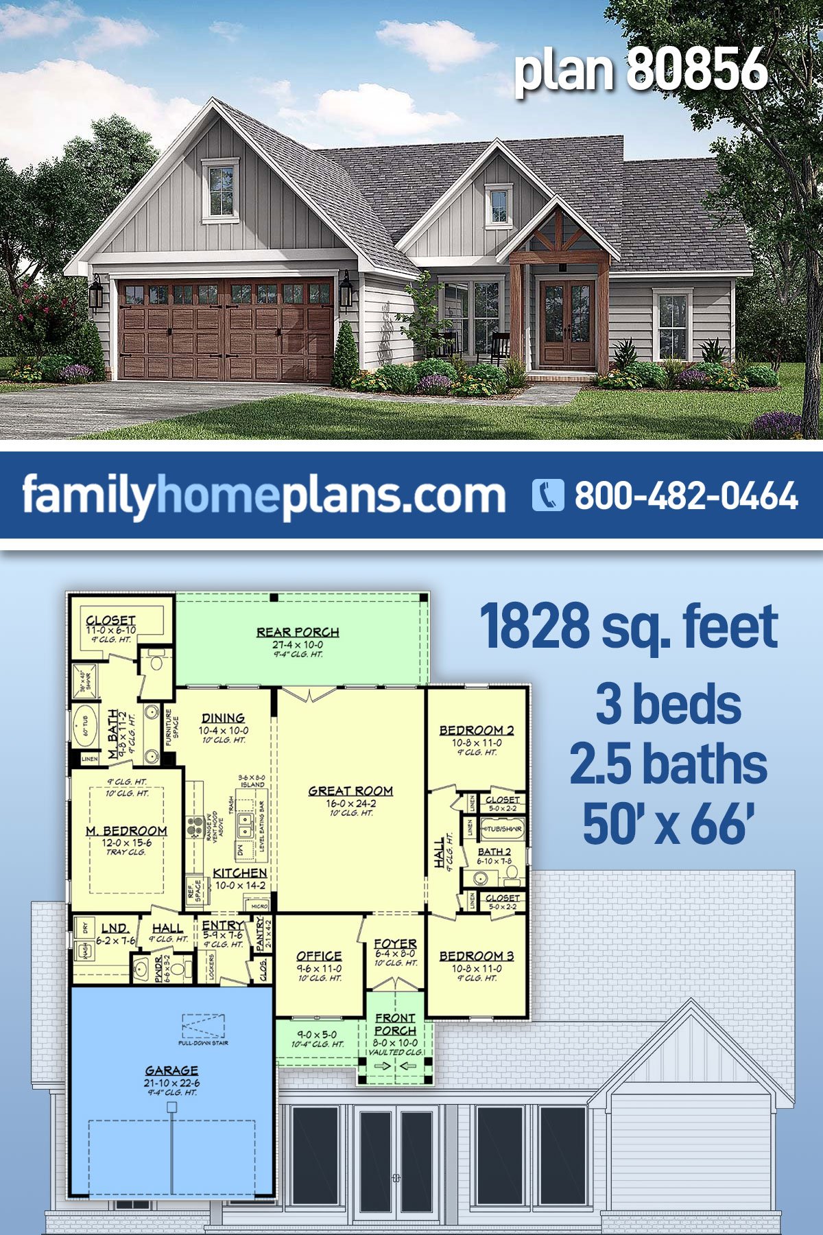 House Plan 80856