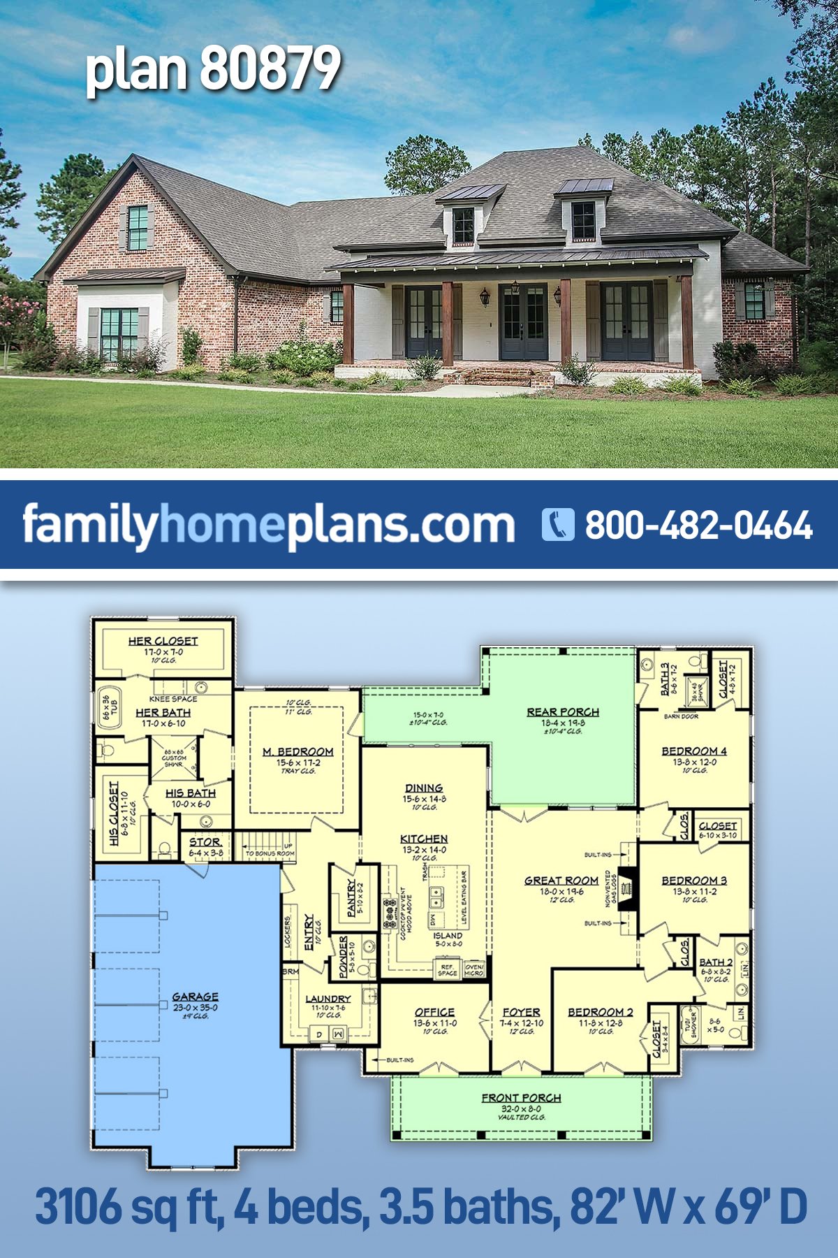 House Plan 80879