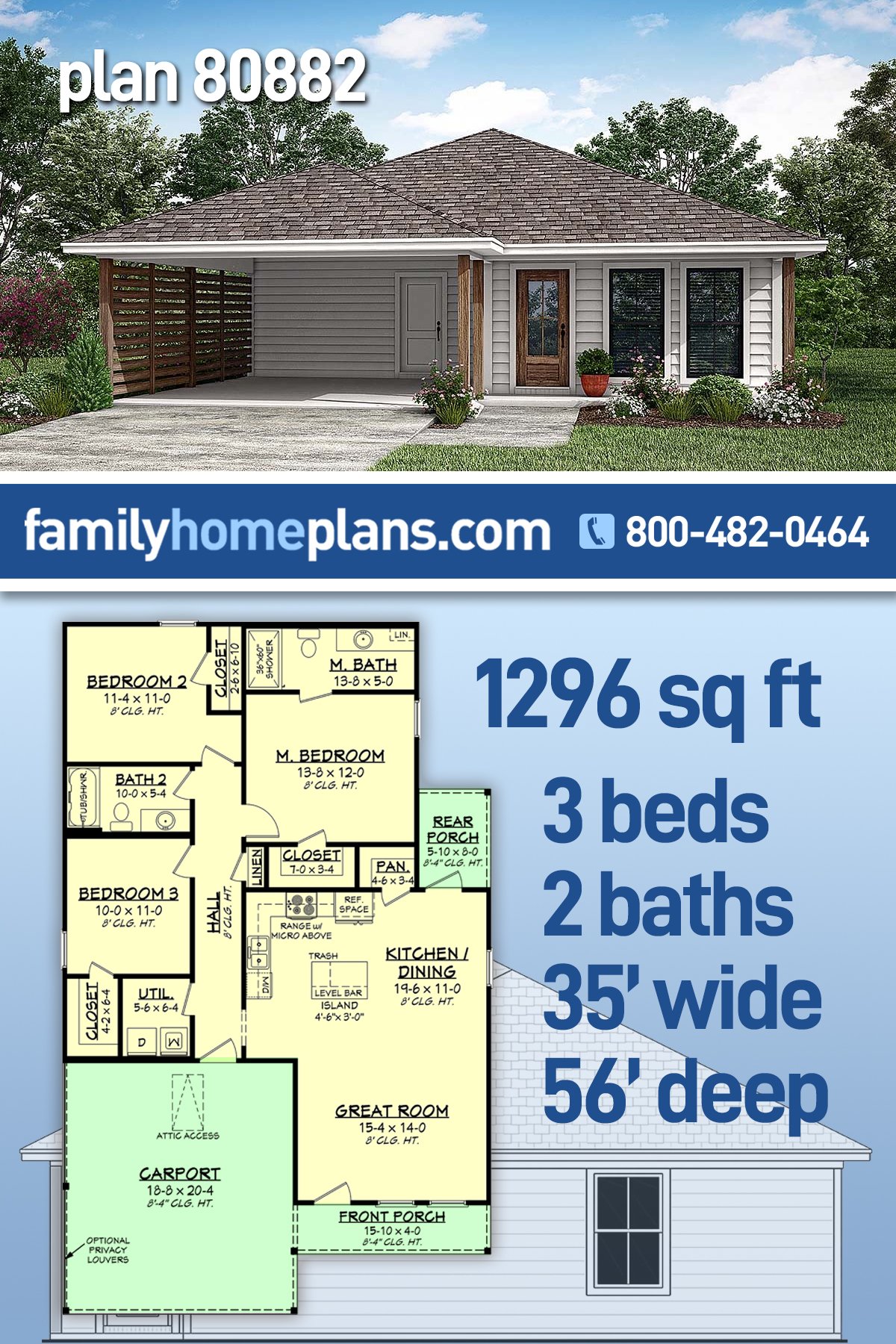 House Plan 80882
