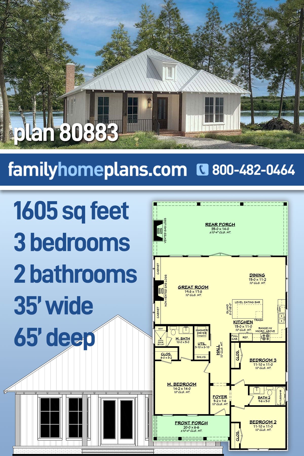 House Plan 80883