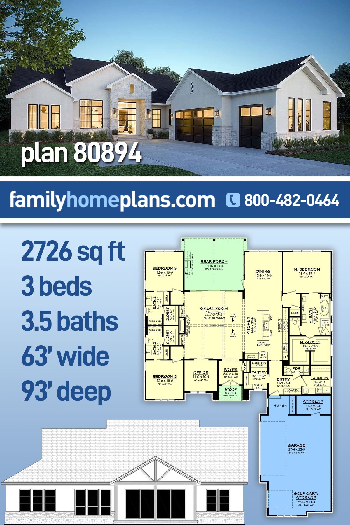 House Plan 80894