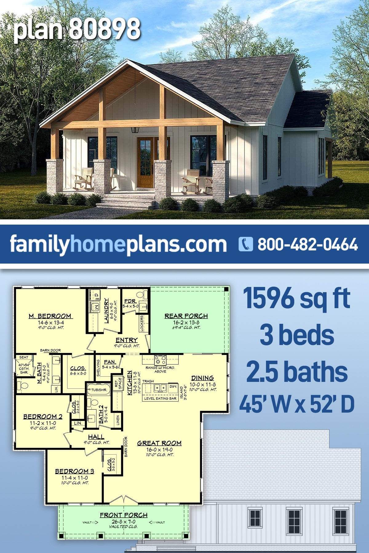 House Plan 80898