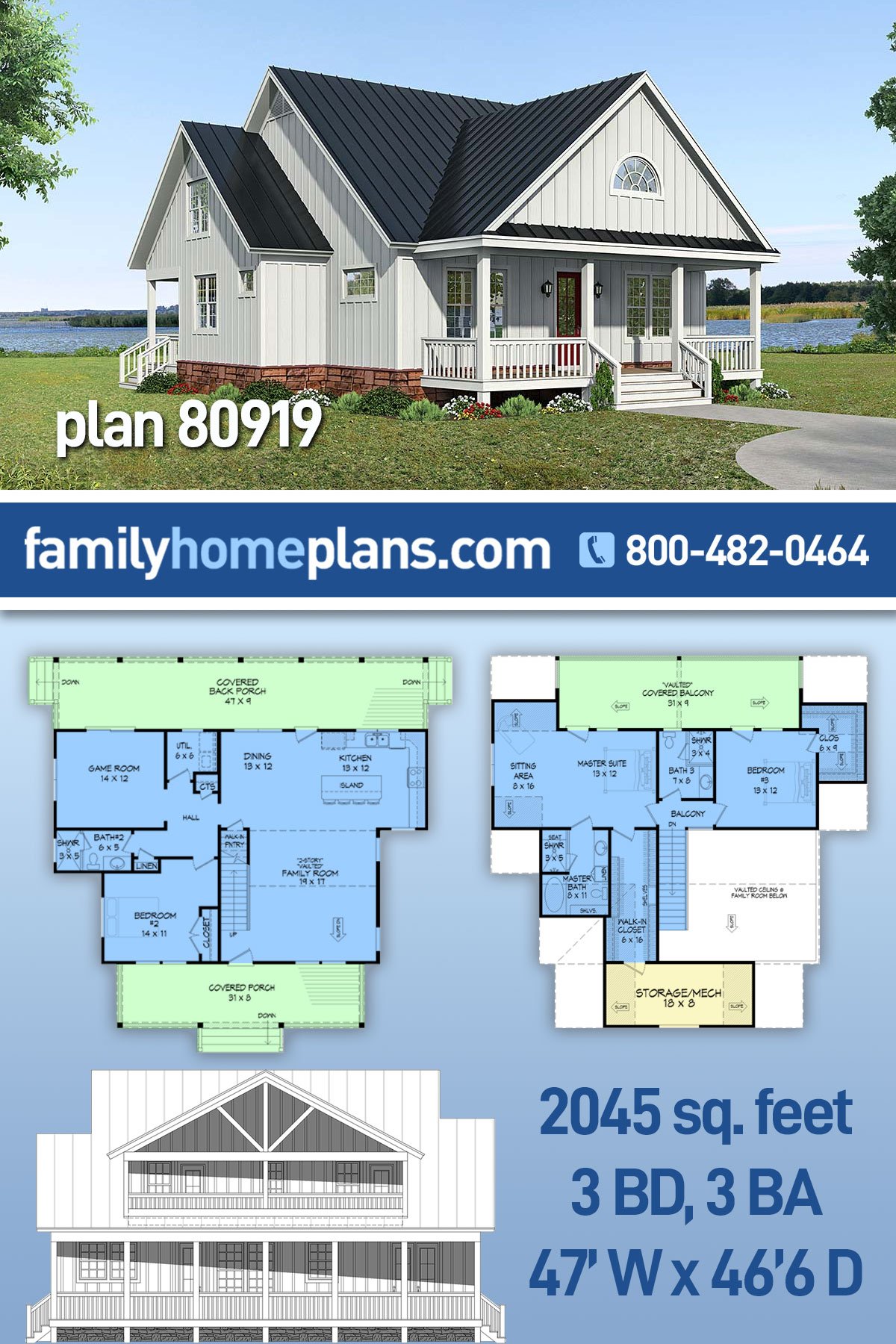 House Plan 80919