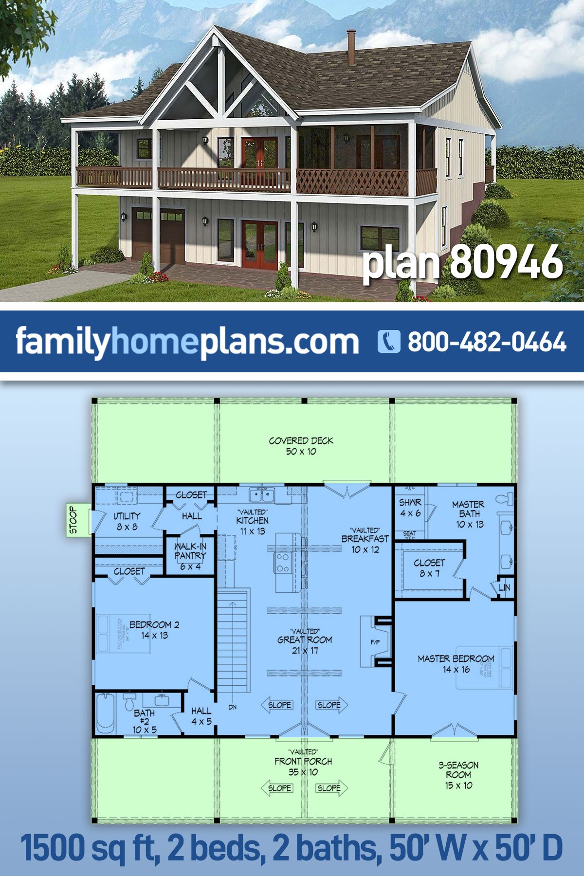 House Plan 80946