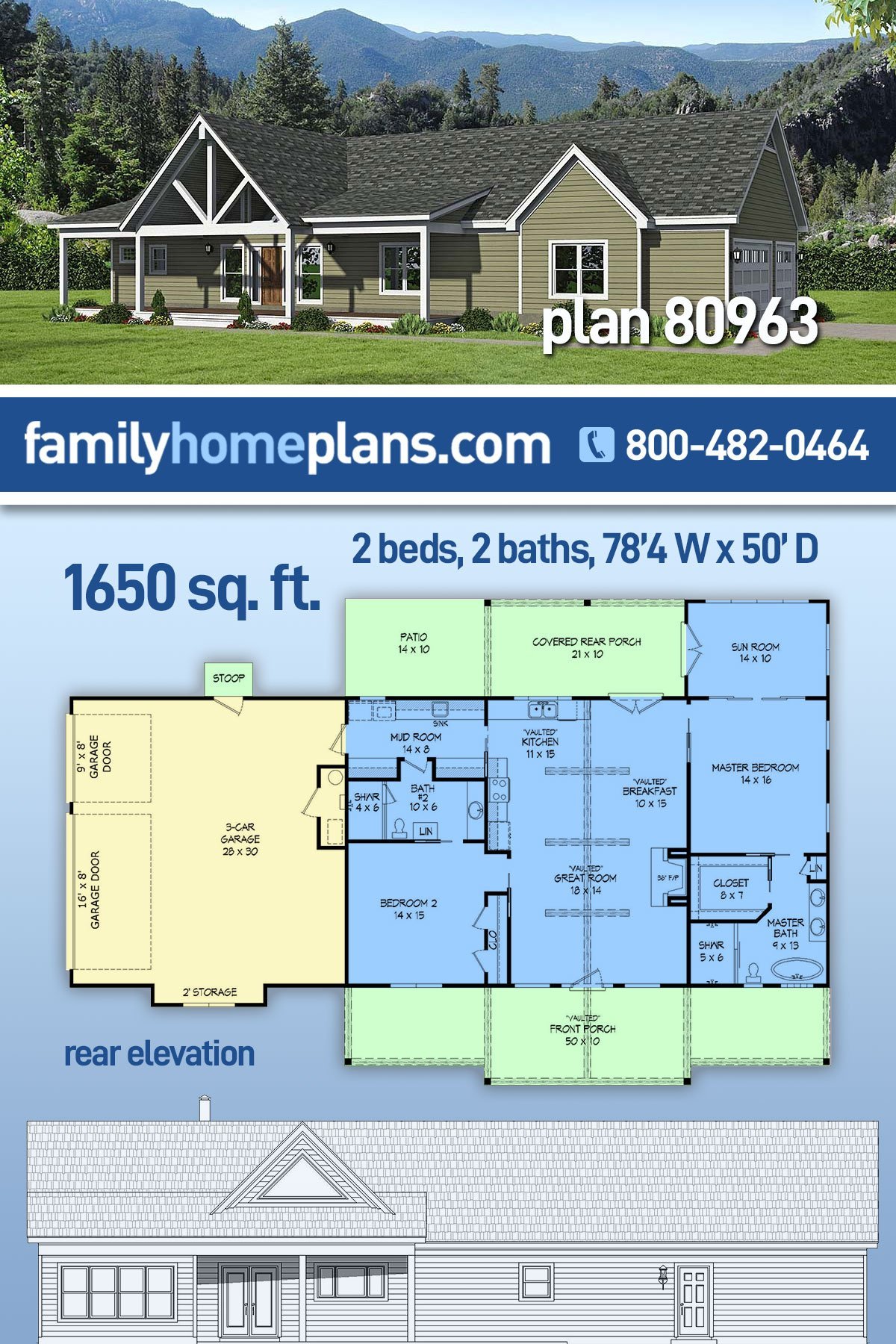 House Plan 80963