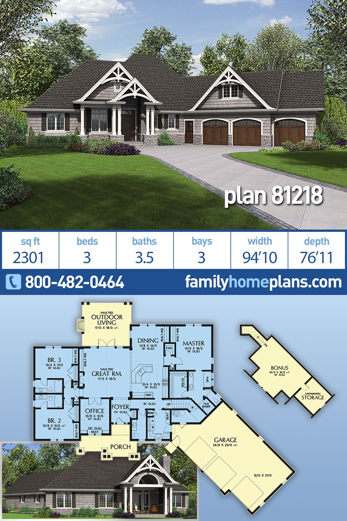 House Plan 81218