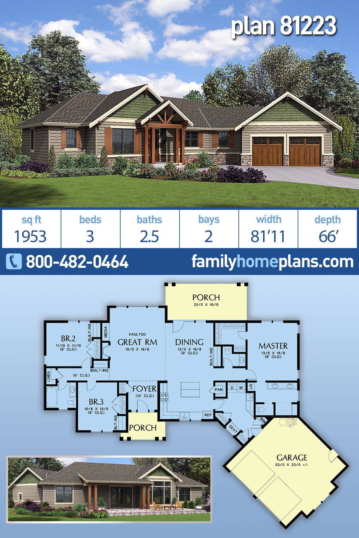 House Plan 81223
