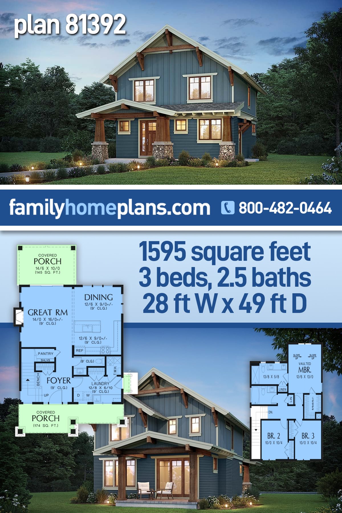 House Plan 81392
