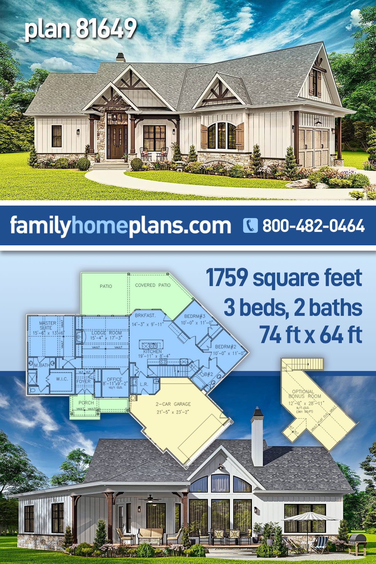 House Plan 81649